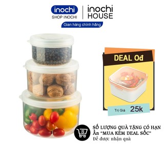 Hộp Nhựa Tròn Hộp Đựng Thực Phẩm Thức Ăn Hokkaido inochi Nhựa Cao Cấp