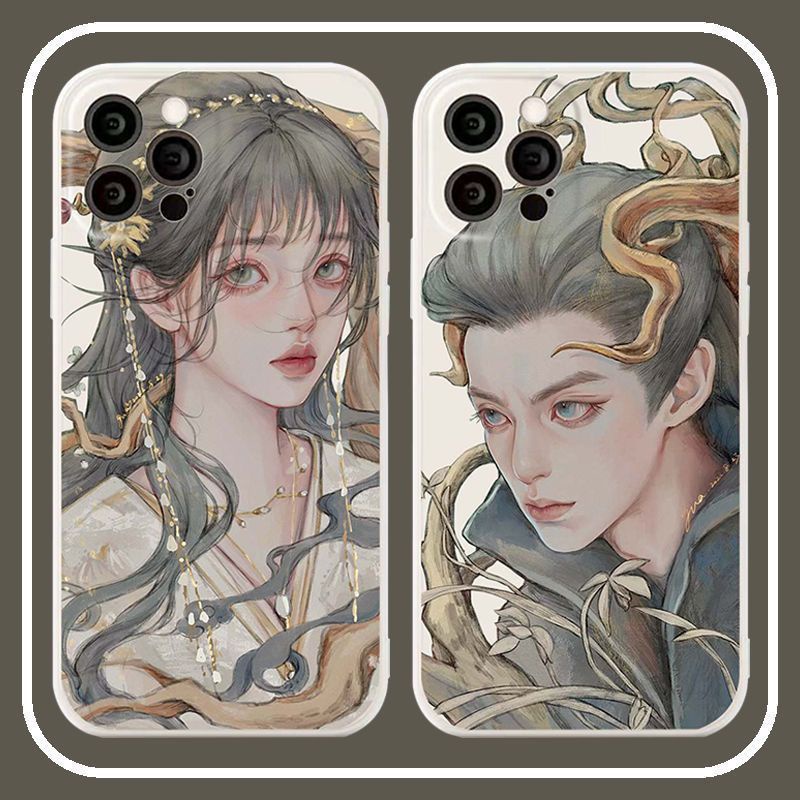 Ốp Điện Thoại Họa Tiết Wang Hedi Yu Shuxin Cho iPhone 14 / 13 / 12 / 11 / pro