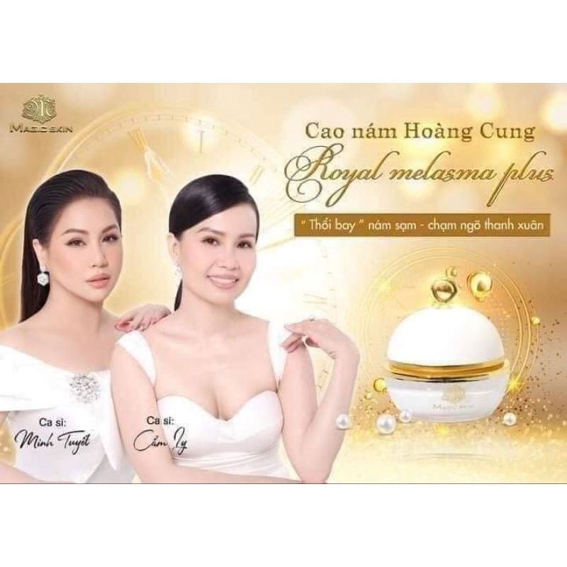 CAO NÁM HOÀNG CUNG MAGIC SKIN Royal Melasma Plus 👍 Kem ngừa nám tàn nhang dưỡng trắng ✔ Size 40g