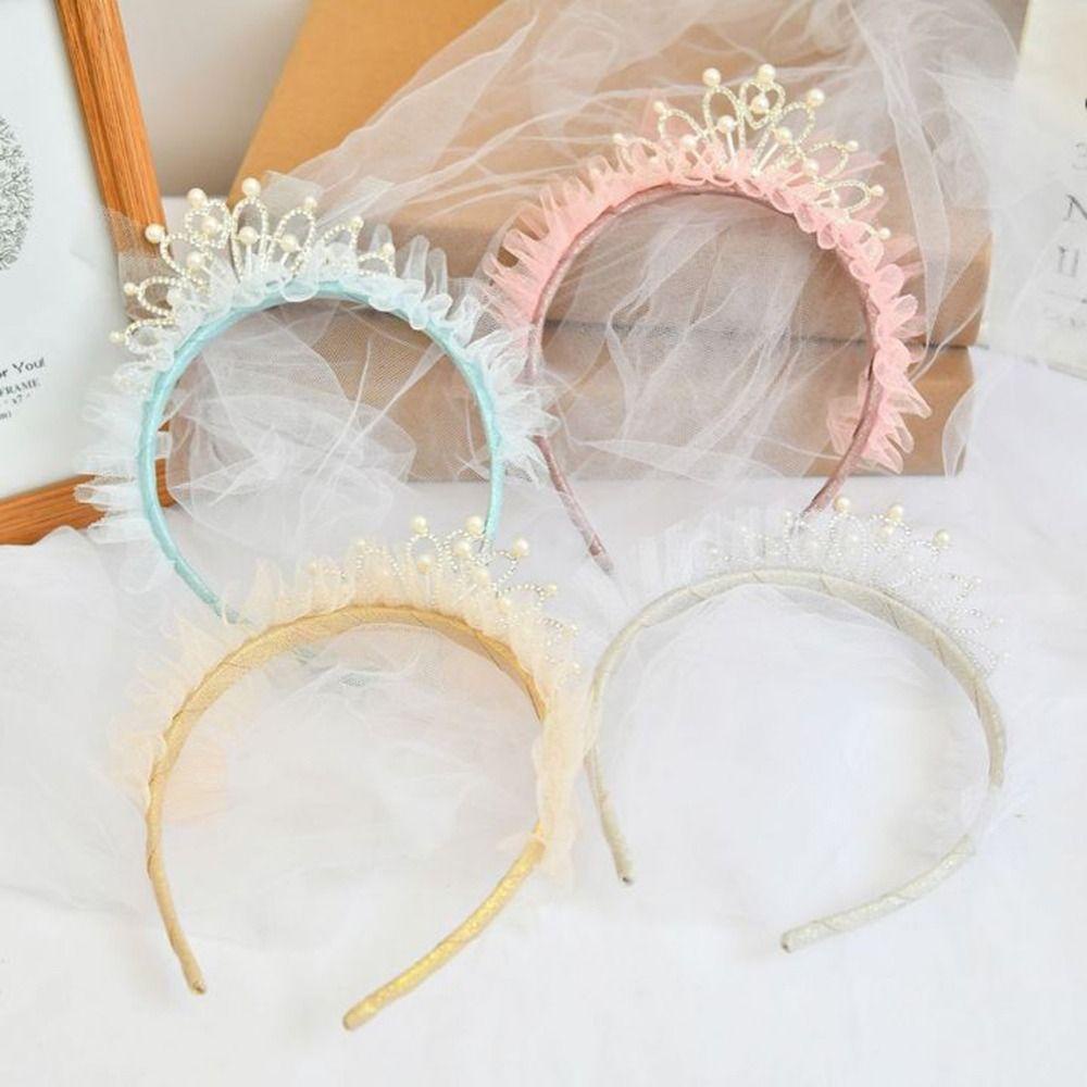 ANEMONE Băng Đô Cài Tóc Hình Vương Miện Đính Đá Nhân Tạo Thời Trang