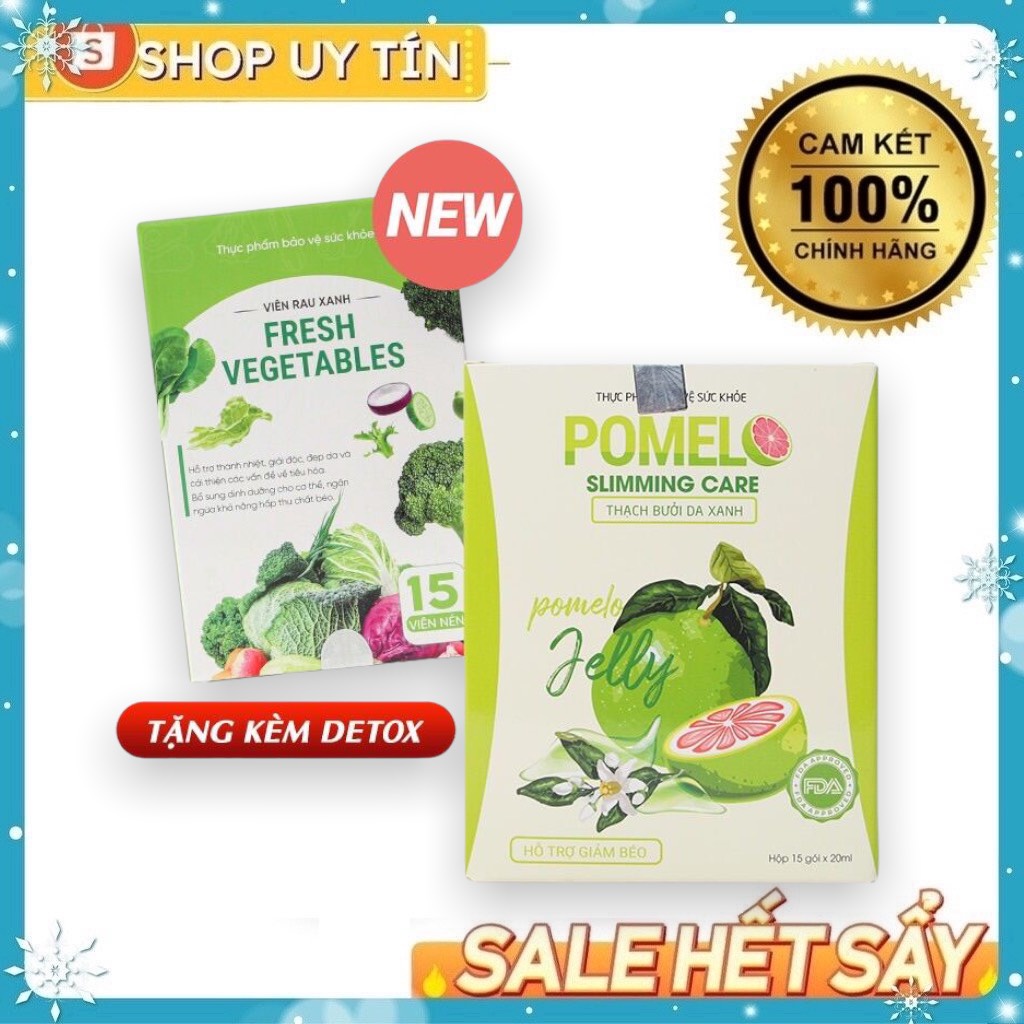 Thạch Bưởi Da Xanh POMEL SLIMMING, Giảm Cân, Giảm Mỡ An Toàn