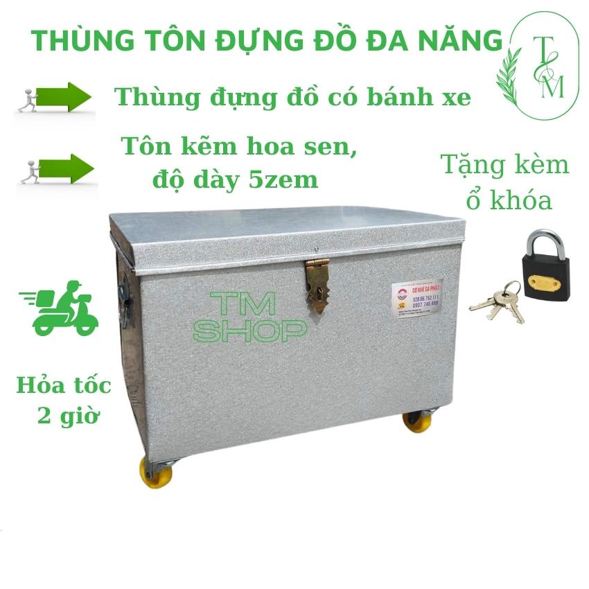thùng đựng đồ đa năng có bánh xe, chống ẩm mốc, chống con trùng chui vào, bảo quảng vật dụng không bị thất lạc