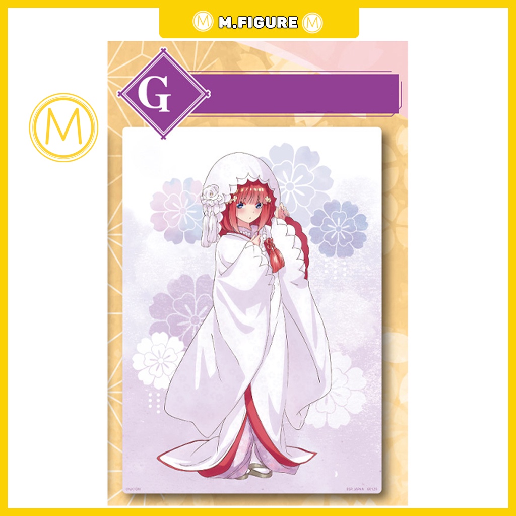 TRANH PVC NHÀ CÓ 5 NÀNG DÂU - ICHIBAN KUJI - GOTOUBUN NO HANAYOME ART BOARD