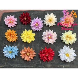 Đầu bông thược dược size 8cm_hoa trang trí