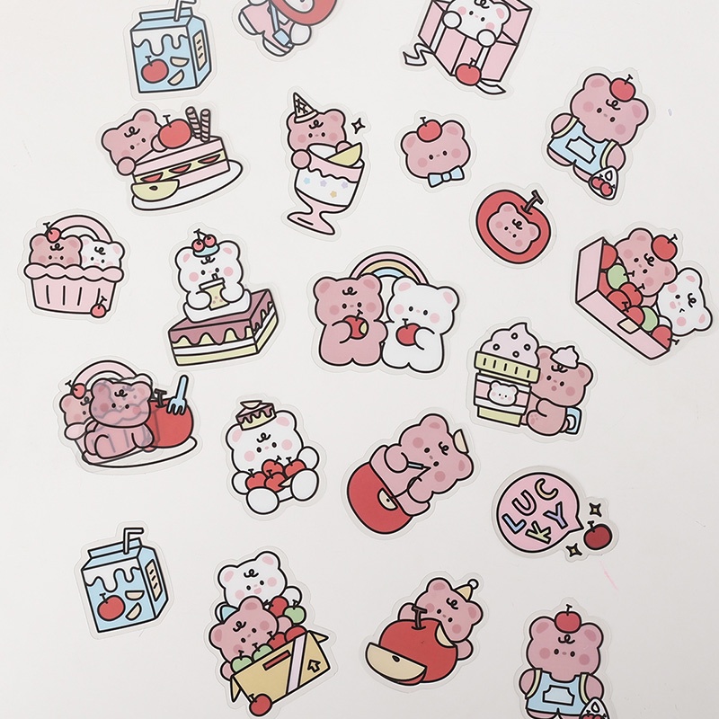 Bộ 40 Miếng Dán PET Chống Thấm Nước Họa Tiết Hoạt Hình