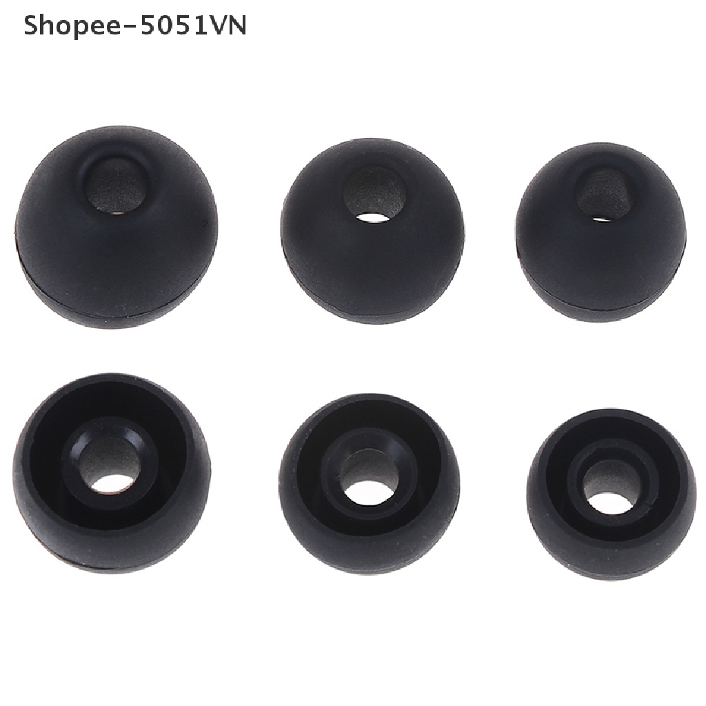 Set 6 Cặp Nút Cao Su silicone Bọc Tai Nghe Nhét Tai Thông Dụng