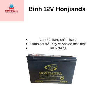 Bình ắc quy khô 12v honjianda 7.5ah/ globe 12v 7,5ah