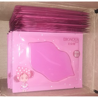 Mặt nạ dưỡng môi collagen nội địa trung Bioaqua giảm thâm môi làm mềm môi