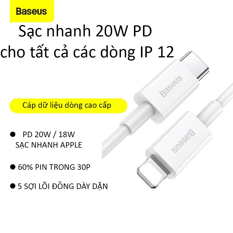 Cáp sạc Type-C Baseus CATLYS-A02 - Truyền Dữ Liệu Nhanh - Sạc Ổn Định - Tích Hợp Bộ Sử Lý Thông Minh - Hàng Chính Hãng