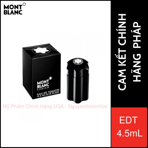 NƯỚC HOA MINI MONT BLANC - Emblem EDT 4.5ml ( NAM ) Của Pháp