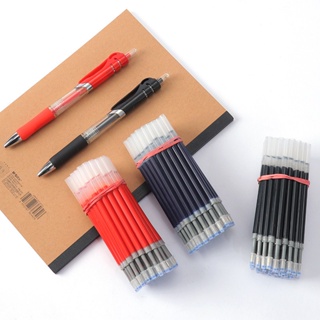Set 10 ngòi bút mực gel đen xanh đỏ 11cm dành cho bút gel bấm ngòi 0.5mm