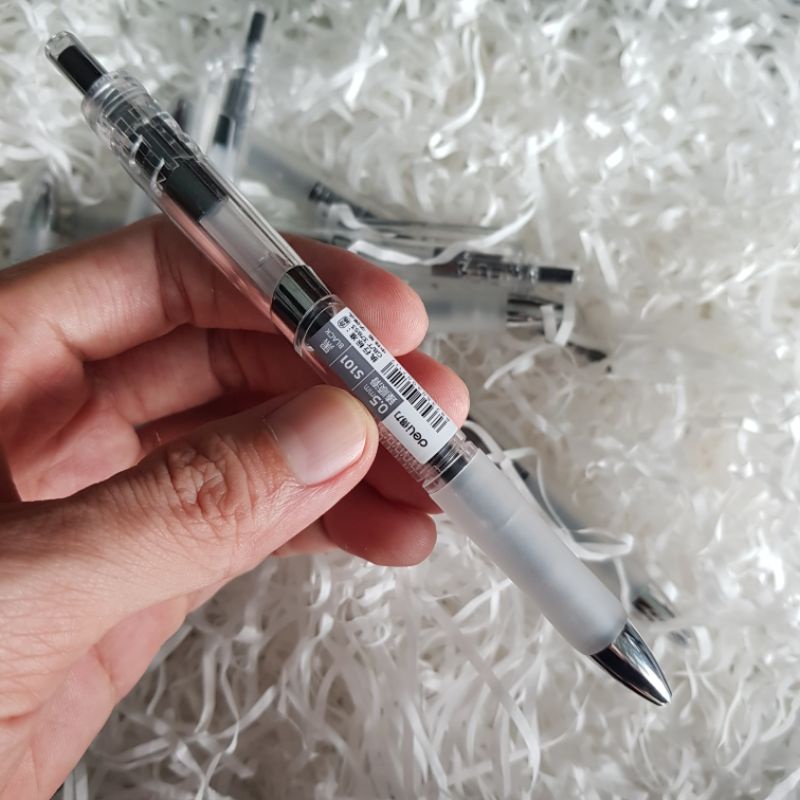Bút gel Deli văn phòng sinh viên ngòi 0,5mm mực đen S101