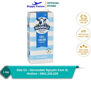 Sữa tươi devondale nguyên kem 2l - nhập khẩu úc