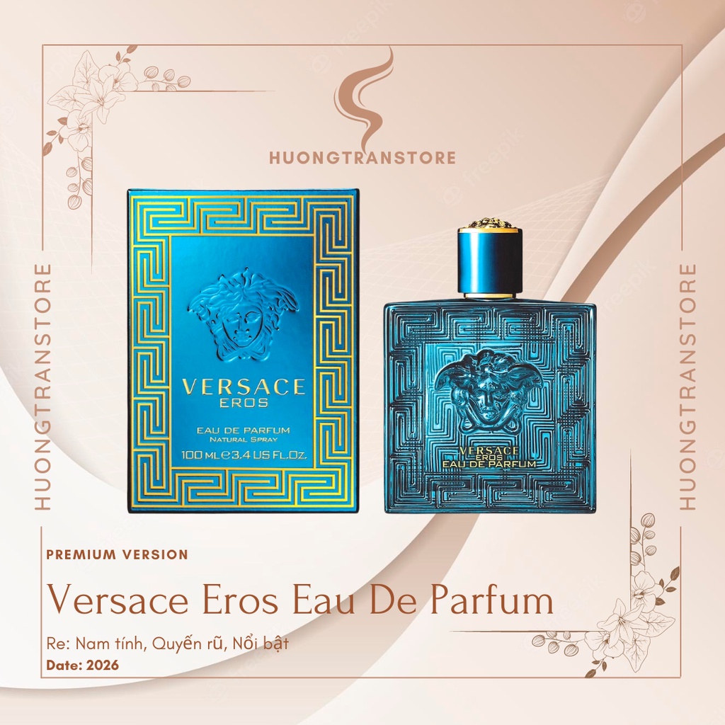 Nước hoa Versace Nam Eros EDT +EDP  Bản Đẳng Cấp