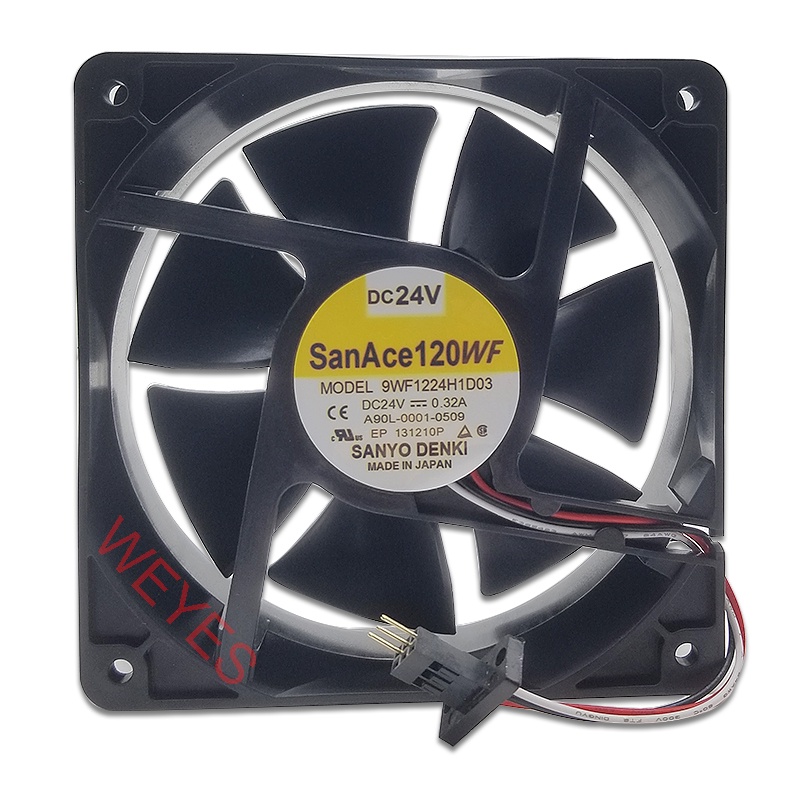 9WF1224H1D03 DC24V 0.32A Dành Cho Sanyo Cho Fanuc Quạt Chống Nước Bộ Xử Lý Quạt Tản Nhiệt Quạt Cho M