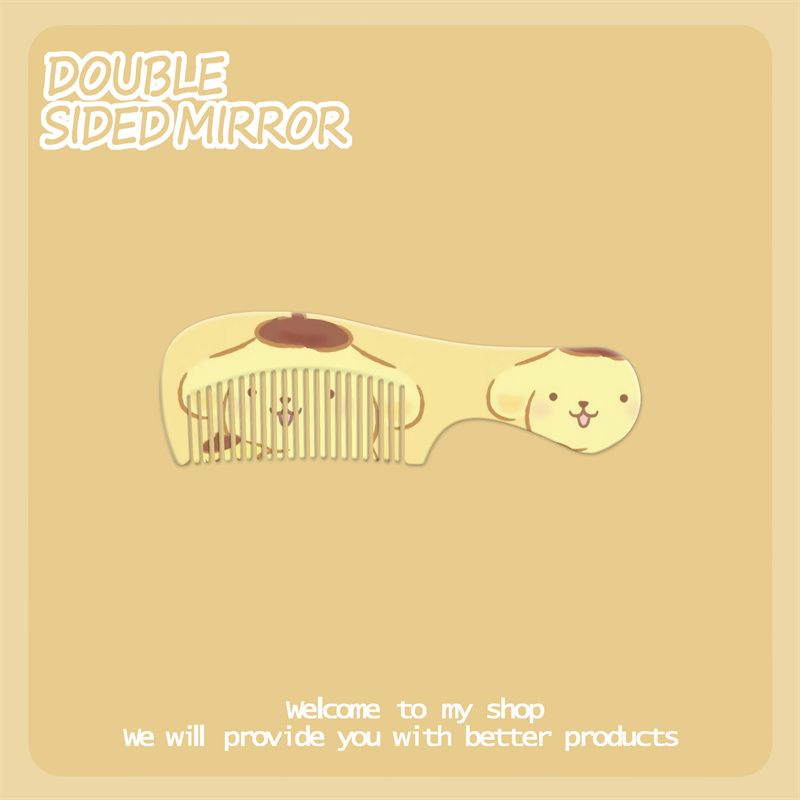 Lược Chải Tạo Kiểu Tóc Mái Mini Họa Tiết Gấu / Dâu Tây Dễ Thương