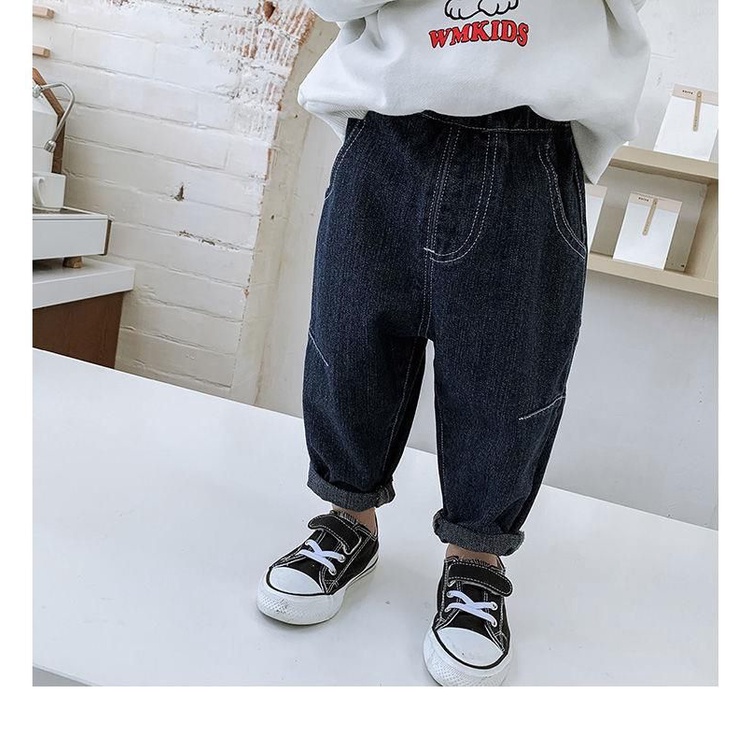 [Babycat] Hàng Có Sẵn Quần Jean Cà Rốt Phong Cách Hàn Quốc Nhật Bản / Hàn Quốc Thời Trang Xuân Thu Cho Bé Trai