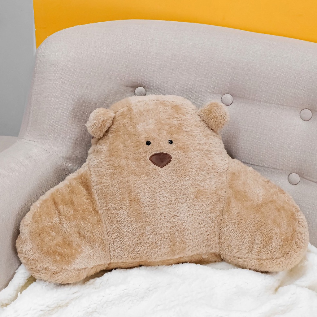 Gối Tựa Lưng Hình Gấu Bông Cute Trang Trí Nội Thất Ô Tô
