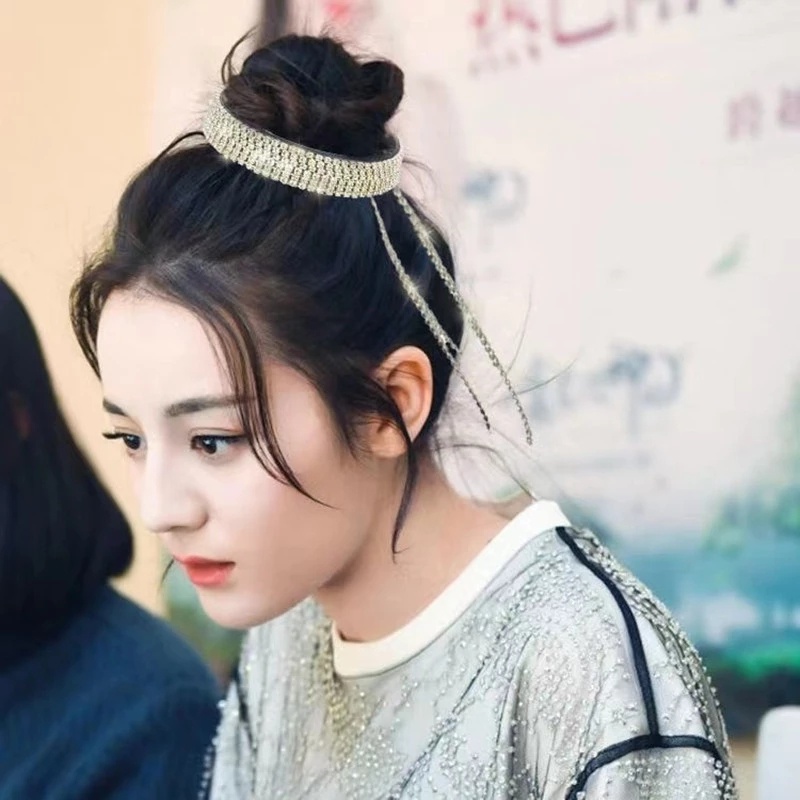 Kẹp Tóc Đuôi Ngựa Đính Đá Sang Trọng