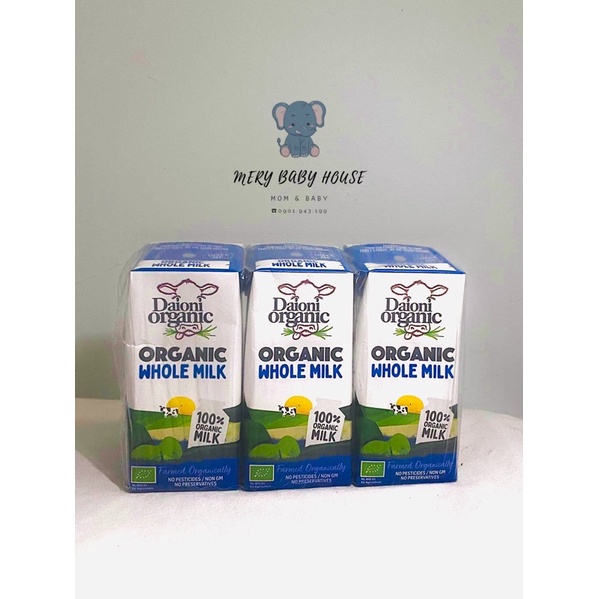 Sữa tươi hữu cơ Daioni Anh quốc 200ml