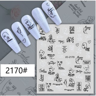 sticker trang trí nail mã jo