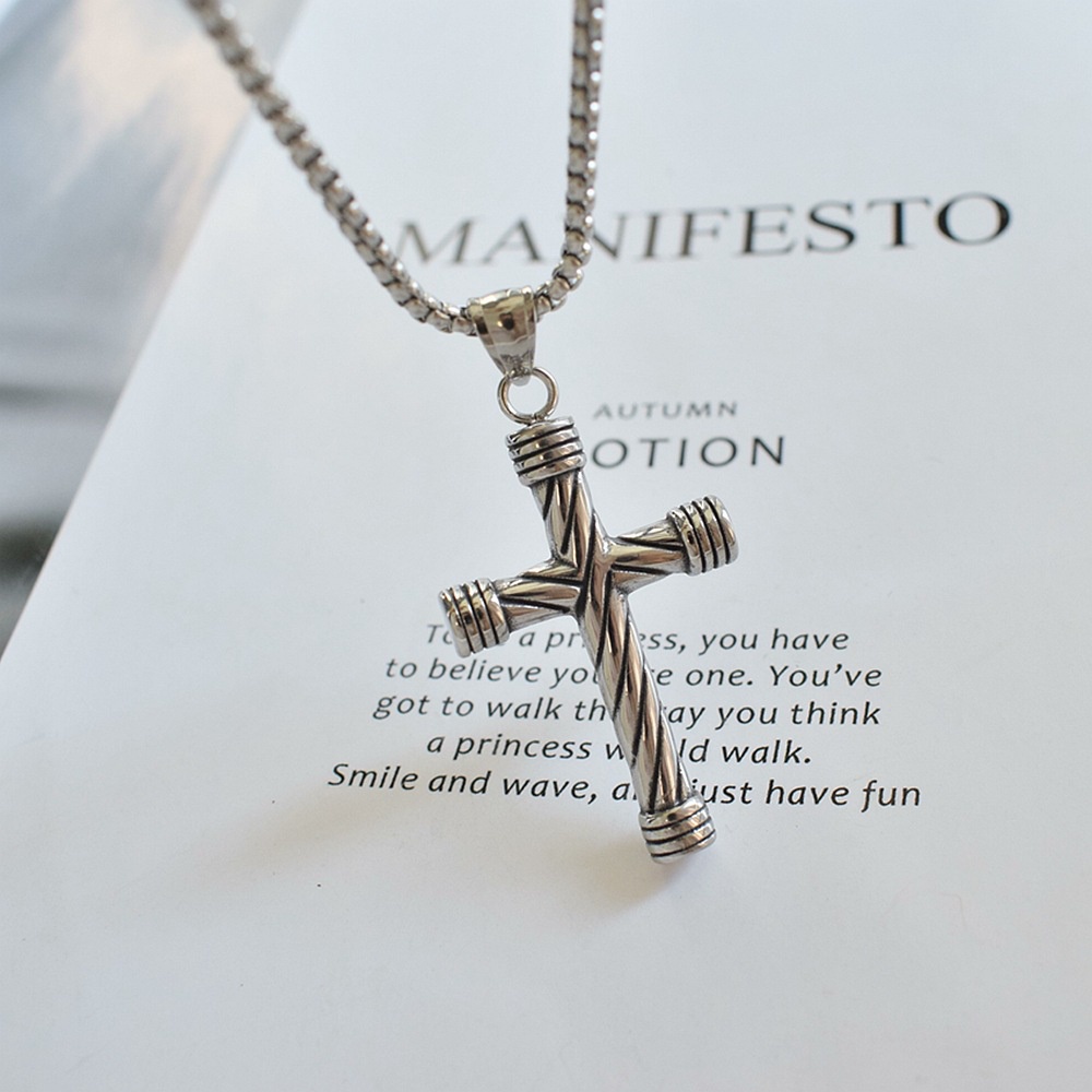 Dây Chuyền Nam Nữ Bạc Mặt Chữ Thập LOKI. Accessories Cao Cấp - Vòng Cổ Nam Hot Chất Liệu Titan- Vòng Cổ Thánh Giá