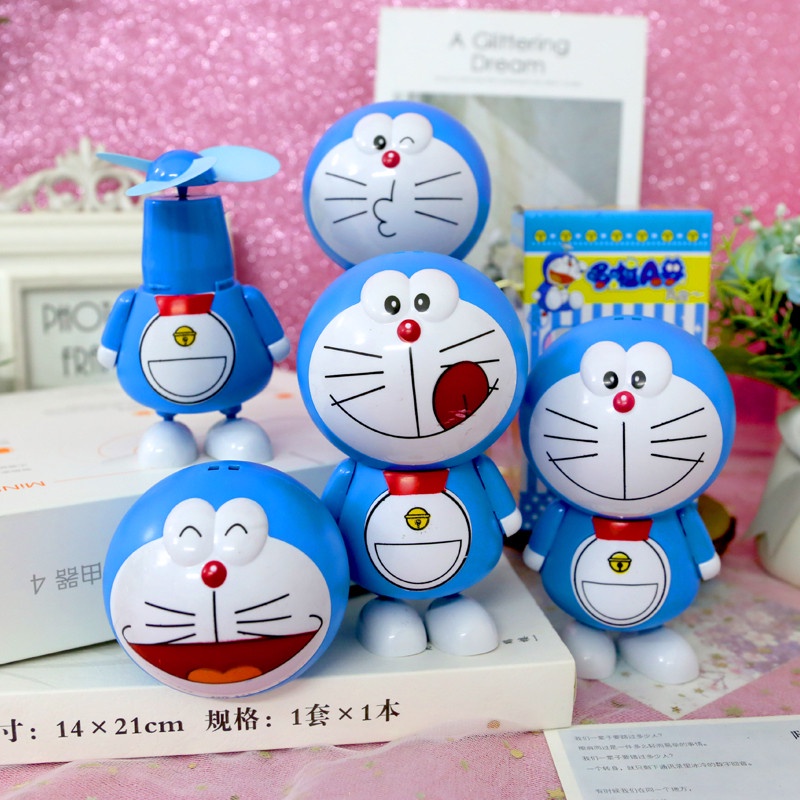 QUẠT MINI DOREMON CẦM TAY SẠC USB