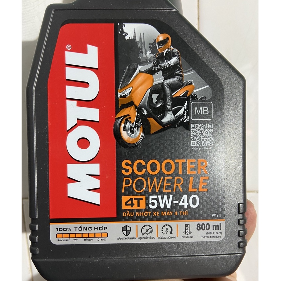 Dầu nhớt xe tay ga MOTUL SCOOTER POWER LE 4T 5W40 0.8L #7
