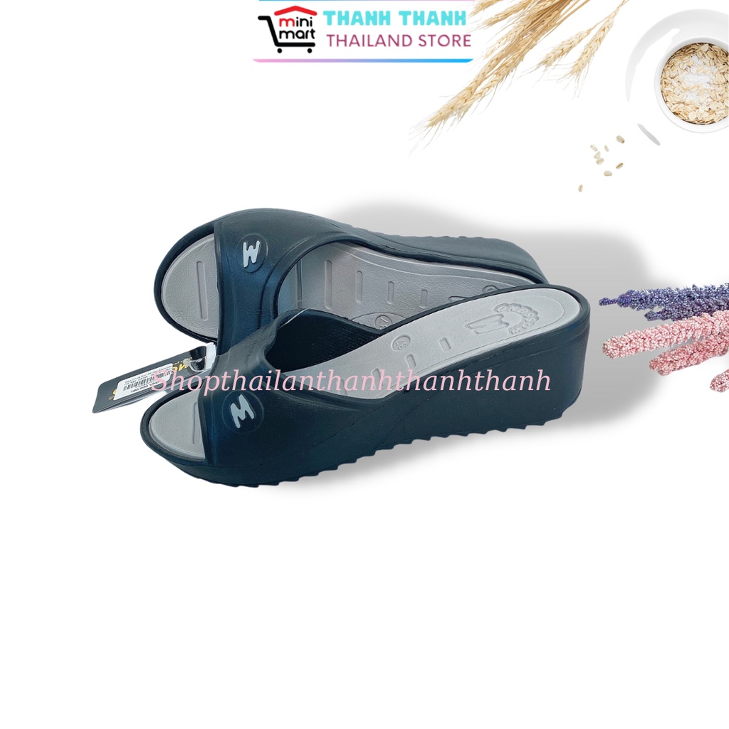 Dép Nhựa đúc đế bằng, siêu nhẹ, siêu bền MOSSONO Thái Lan YW 542 - CA3W