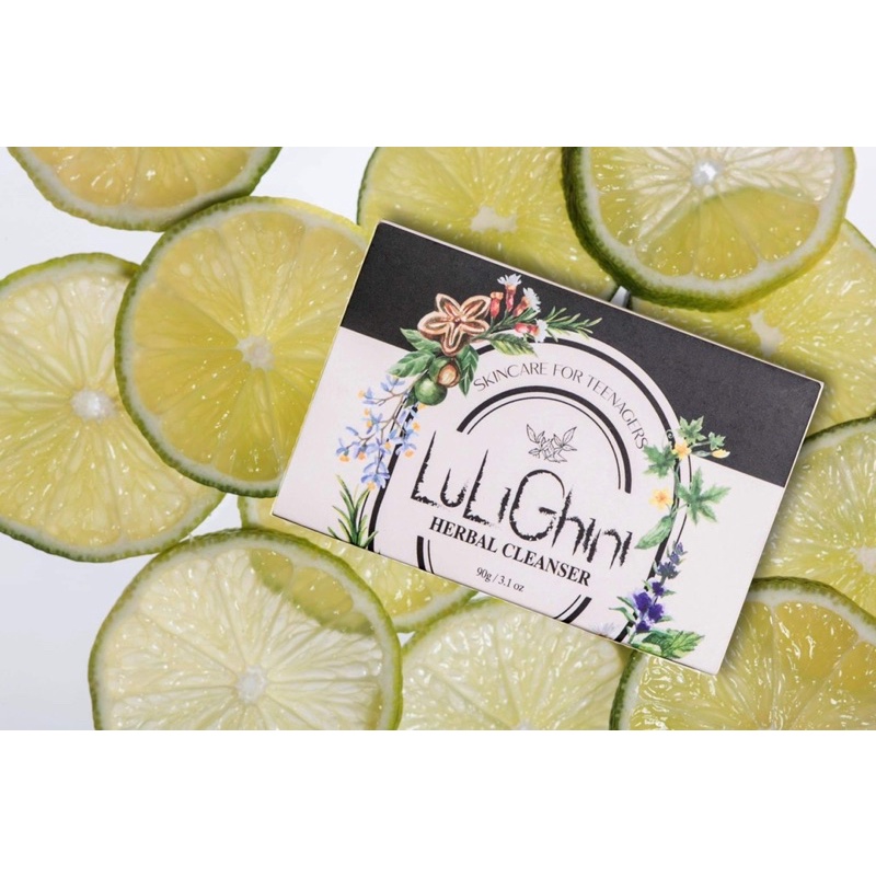 Herbal Cleanser Lulighini - Xà bông rửa mặt giảm mụn