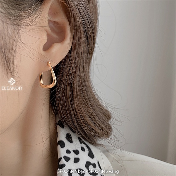 Bông tai nữ chuôi bạc 925 Eleanor Accessories kiểu nữ tính thanh lịch basic hình học phụ kiện trang sức 4844