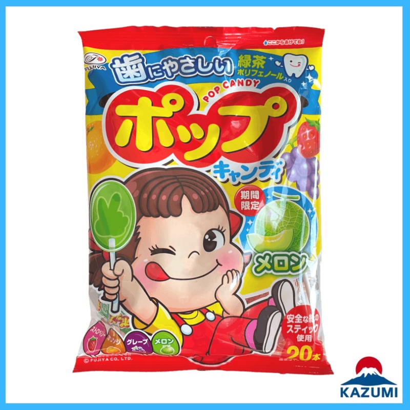 Kẹo mút trái cây Fujiya, kẹo pop candy chống sâu răng cho bé Nhật Bản [DATE T5/24]