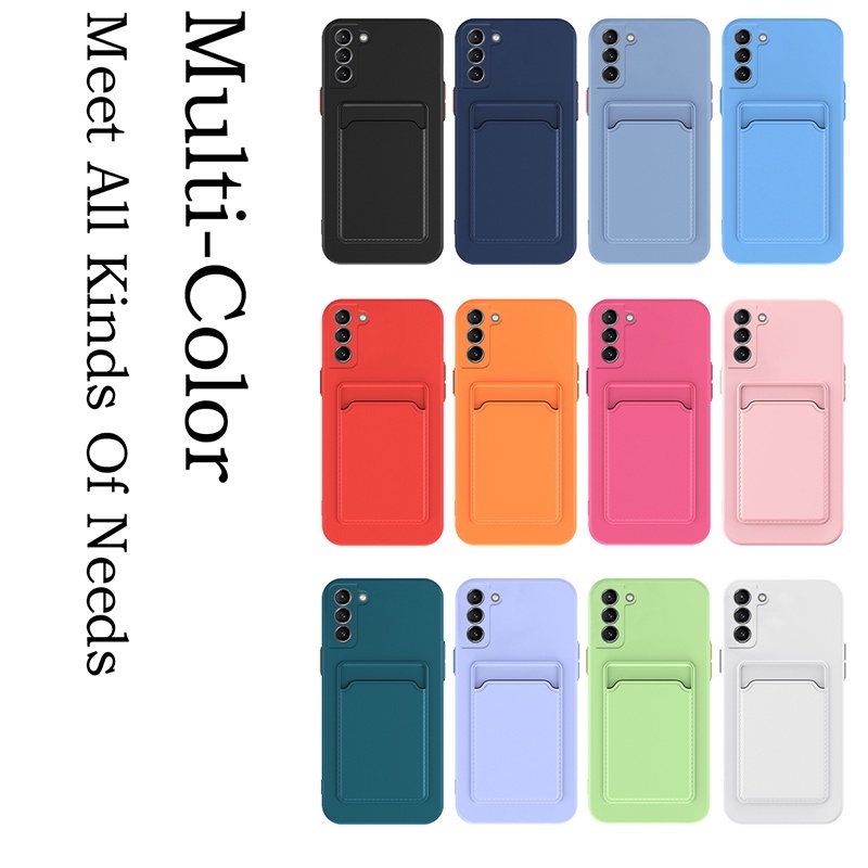 Ốp Điện Thoại TPU Kèm Ngăn Đựng Thẻ Cho Redmi 12 Note 12 4G 12S 11 11s 10 9 8 Pro + 10s 9S YTKB2