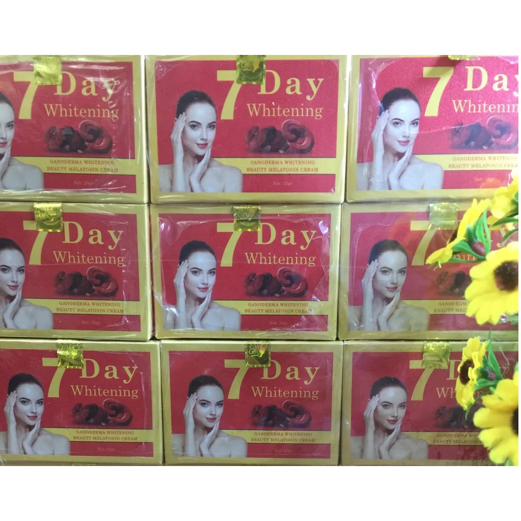 Kem xóa nám trắng da 7 Day Whitening linh chi