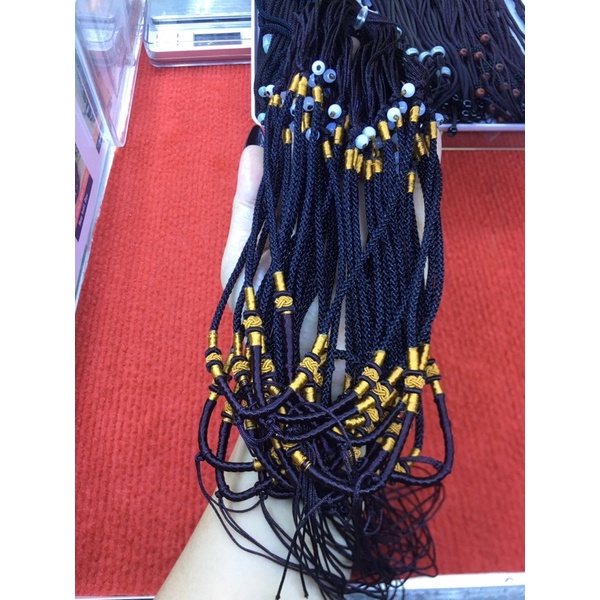 Dây đeo mặt đá phong thủy chất liệu bằng sợi dù