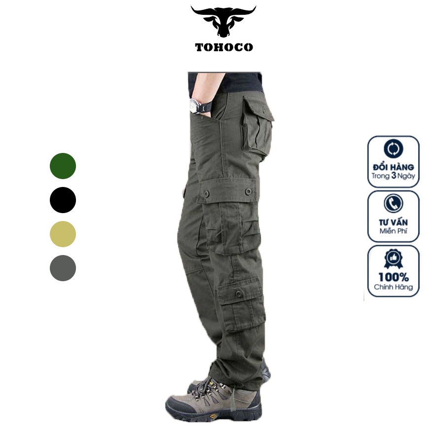 Quần Kaki 8 Túi Nam Trung Niên Cao Cấp Bền Bỉ Và Phong Cách