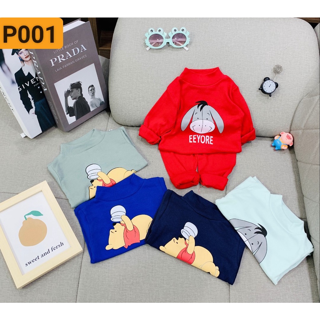 [P001]COMBO 5BỘ QUẦN ÁO BÉ TRAI 8-18KG