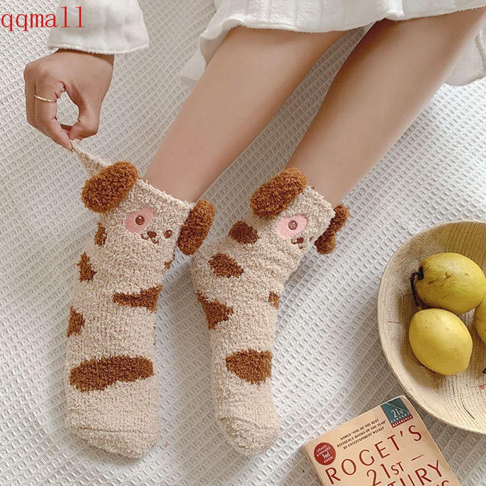 Qqmall Vớ Bông Dày Dặn Thoáng Khí Dễ Thương Cho Nữ