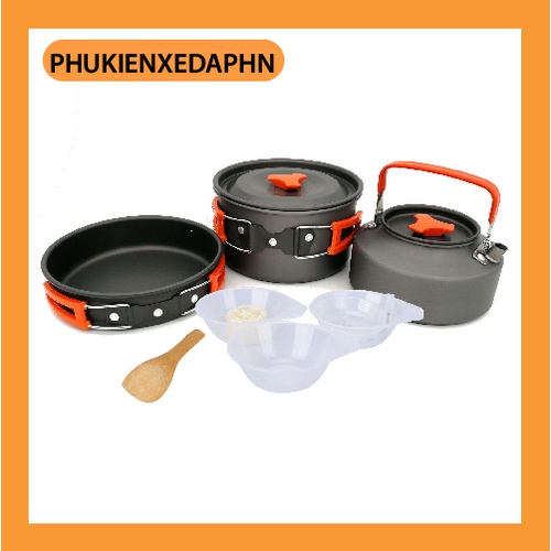 Bộ nồi siêu chảo nấu ăn khi đi du lịch 7 món kèm ảnh thật