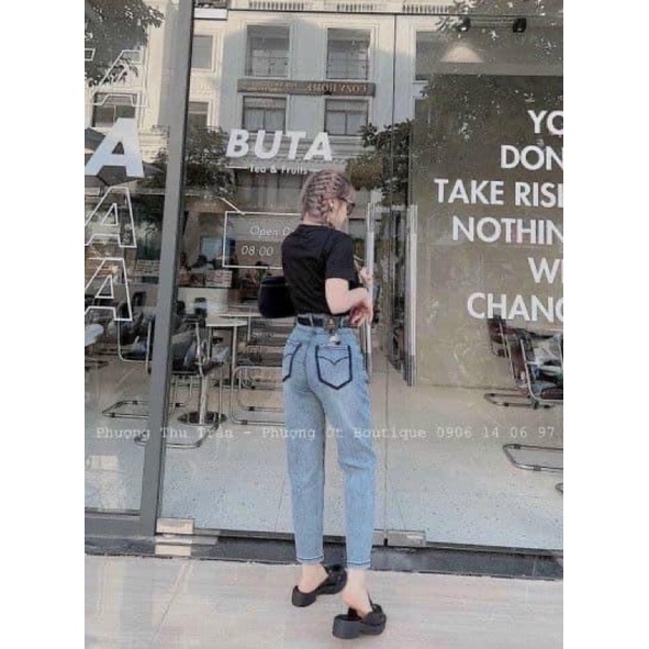 MÃ 014- QUẦN JEAN DÁNG BAGGY VIỀN TÚI