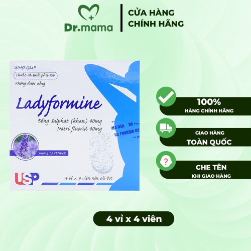 Ladyformine - Viên Sủi Vệ Sinh Phụ Nữ, Ngăn Ngừa Nấm Ngứa