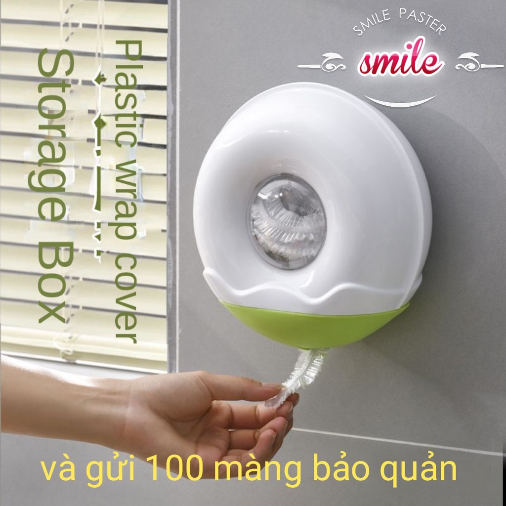 hộp đựng màng bọc thực phẩm dùng 1 lần  gấn tường