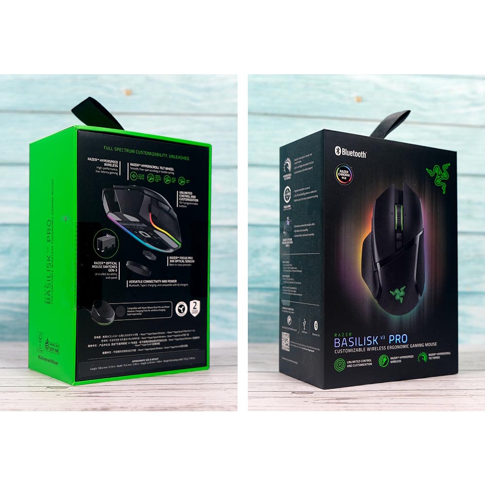 Chuột không dây Razer Basilisk V3 Pro-Ergonomic Wireless Gaming Mouse_Mới, hàng chính hãng