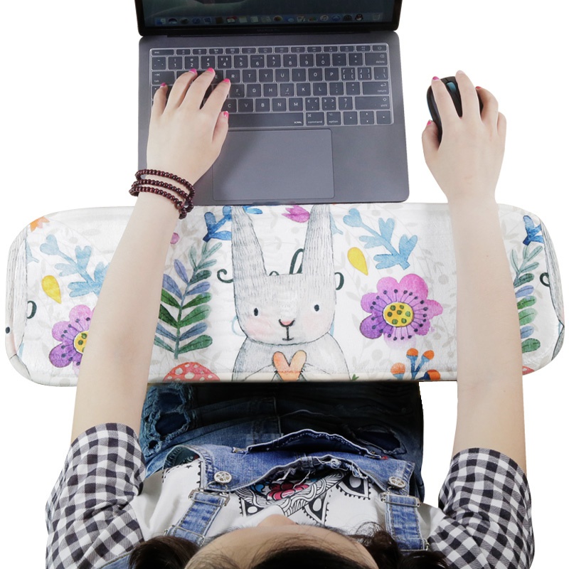 Đệm Xốp Lót Khuỷu Tay Và Bàn Phím Máy Tính Họa Tiết Hoạt Hình Dễ Thương