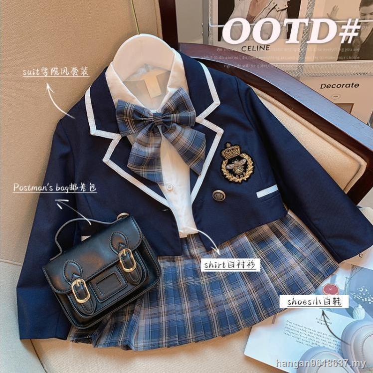 Set Áo Sơ Mi Phối Quần short Xếp Ly Thời Trang Mùa Thu 2022 Mới Cho Bé