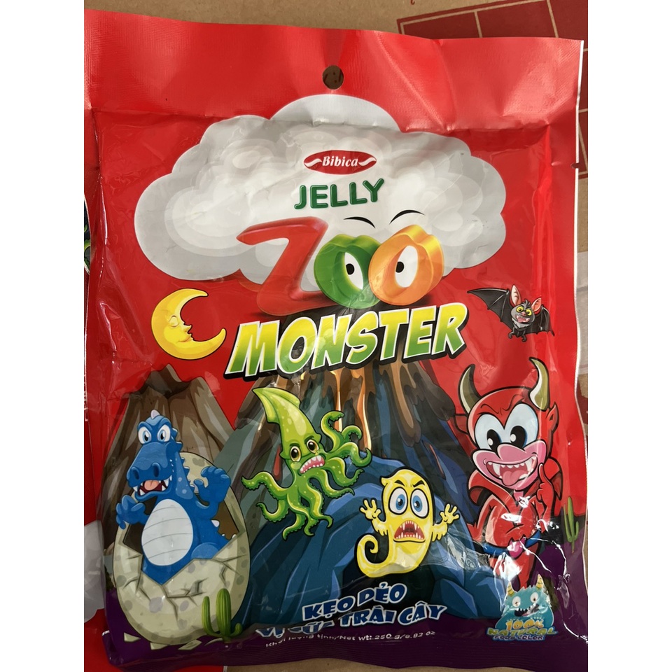 Kẹo dẻo Zoo Monster 250g Bibica