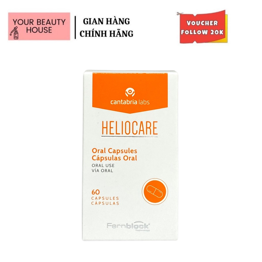 Viên Uống Heliocare Chống Nắng 60 viên MẪU MỚI