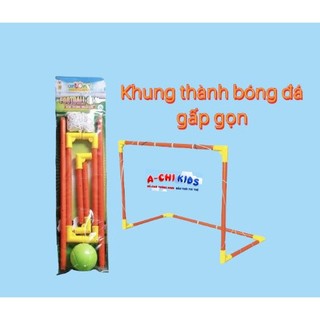 Khung thành bóng đá gấp gọn antona bằng nhựa kèm bóng cho bé phát triển vận động