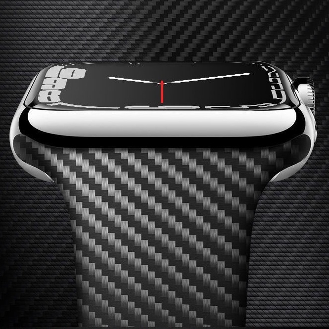 Bộ Dây Đeo + Vỏ Bọc Bằng Silicon + Sợi Carbon Cho Đồng Hồ Thông Minh Apple Watch 8 Ultra 49mm 45mm 41mm iWatch Serie 6 5 4 3 SE Band 40mm 44mm
