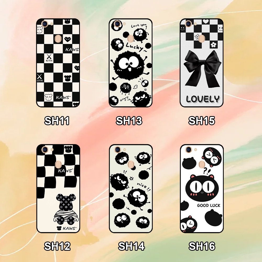 Ốp Oppo F5 / F5 Youth / F7 / F7 Youth in hình gấu kaws bearbrick caro ,monster xù dễ thương